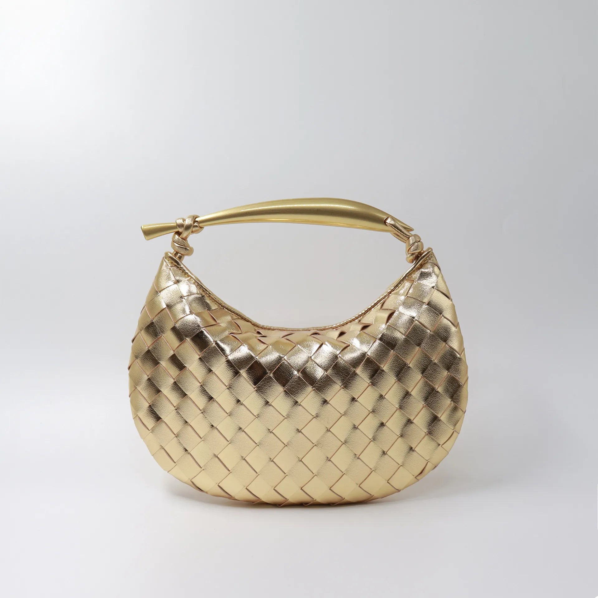 Elyra Woven Curve Handbag
