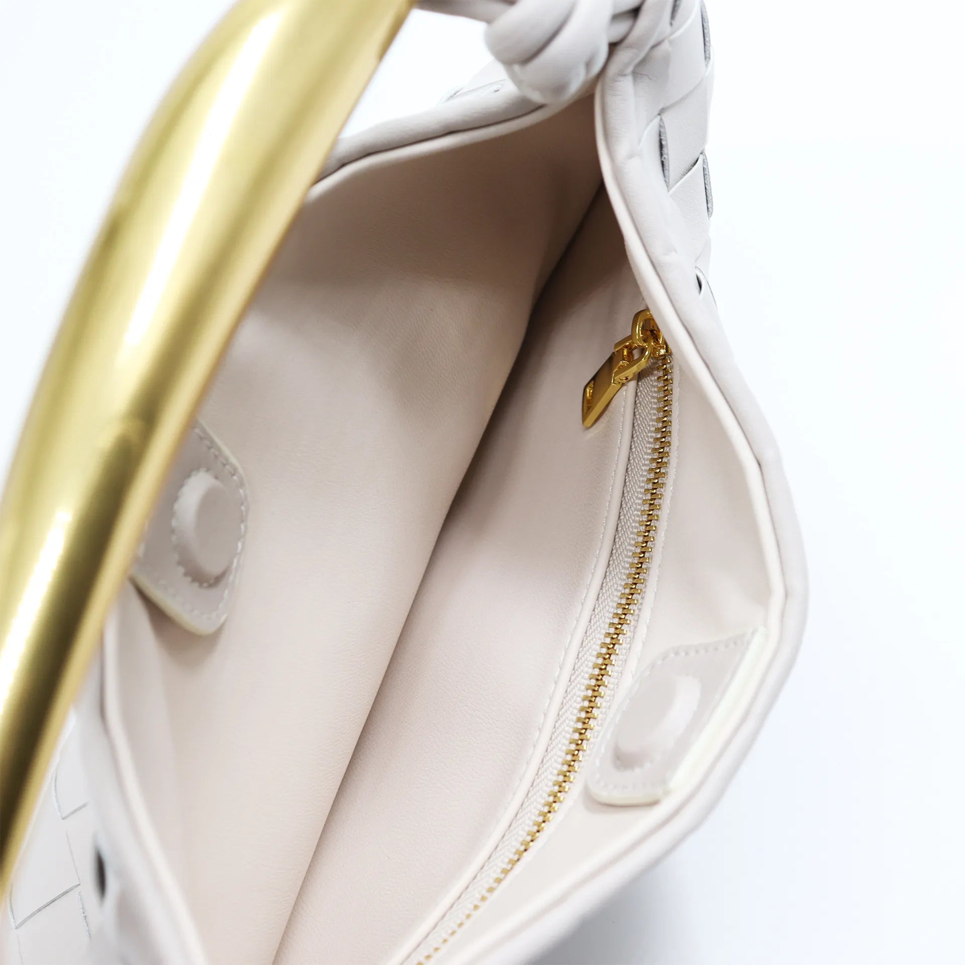 Elyra Woven Curve Handbag