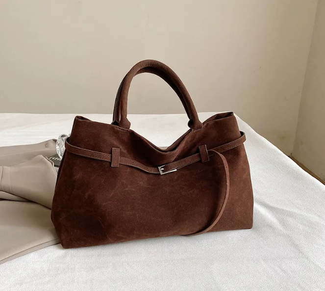 Elyra Classic Suede Tote