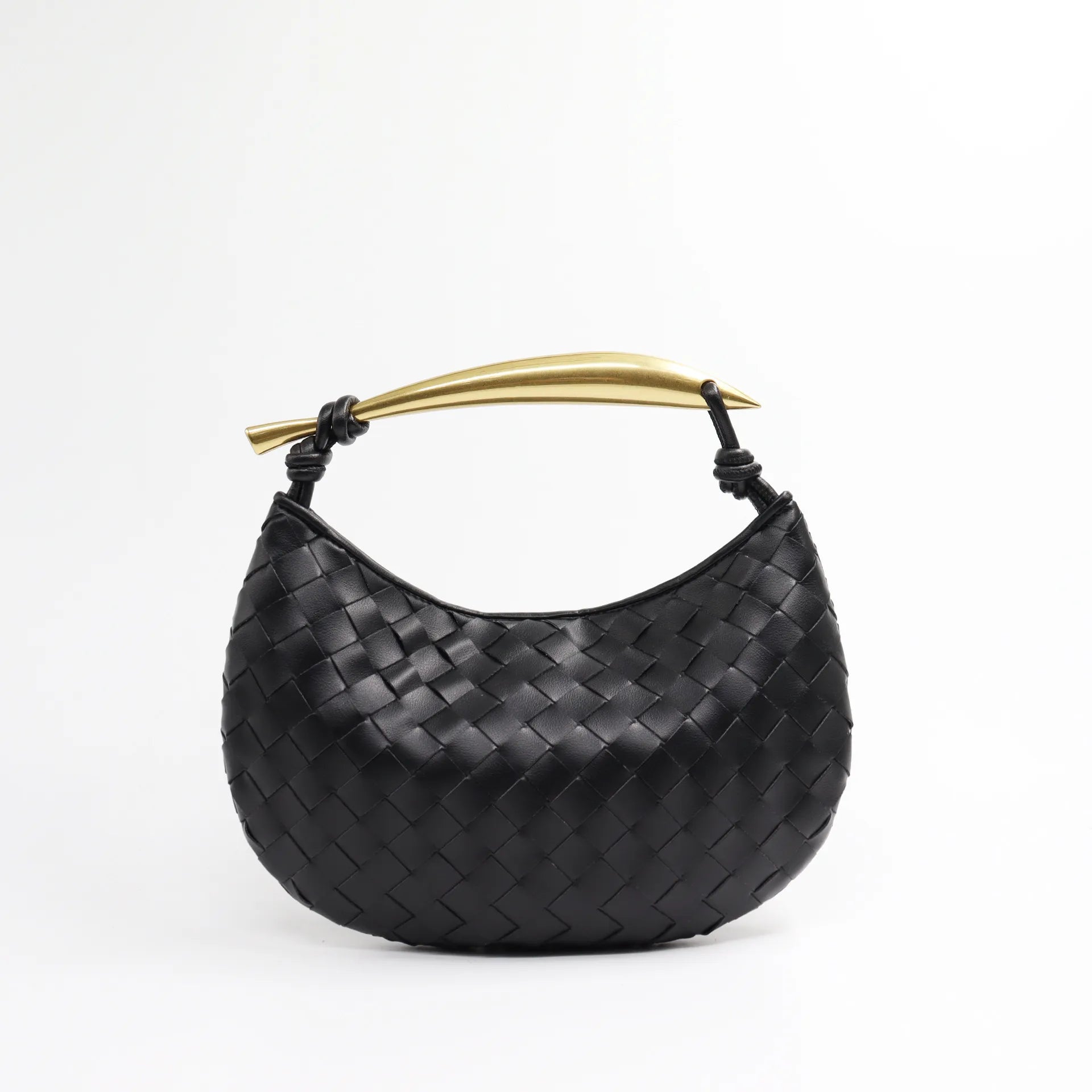Elyra Woven Curve Handbag