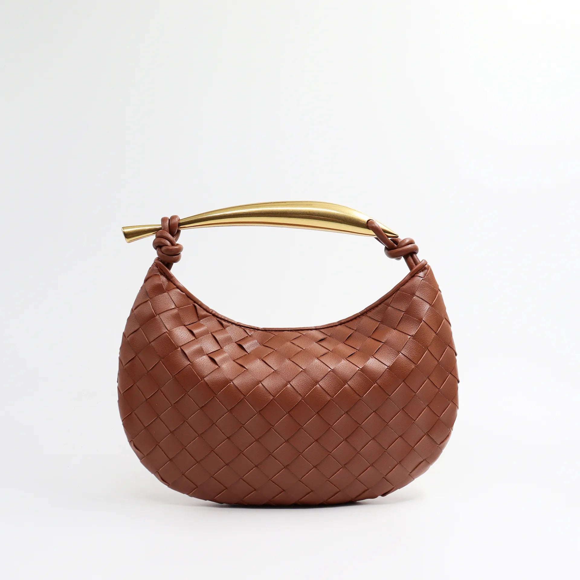 Elyra Woven Curve Handbag