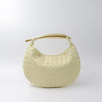 Elyra Woven Curve Handbag