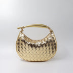 Elyra Woven Curve Handbag