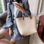Elyra Woven Summer Tote