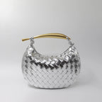 Elyra Woven Curve Handbag