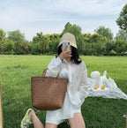 Elyra Woven Summer Tote