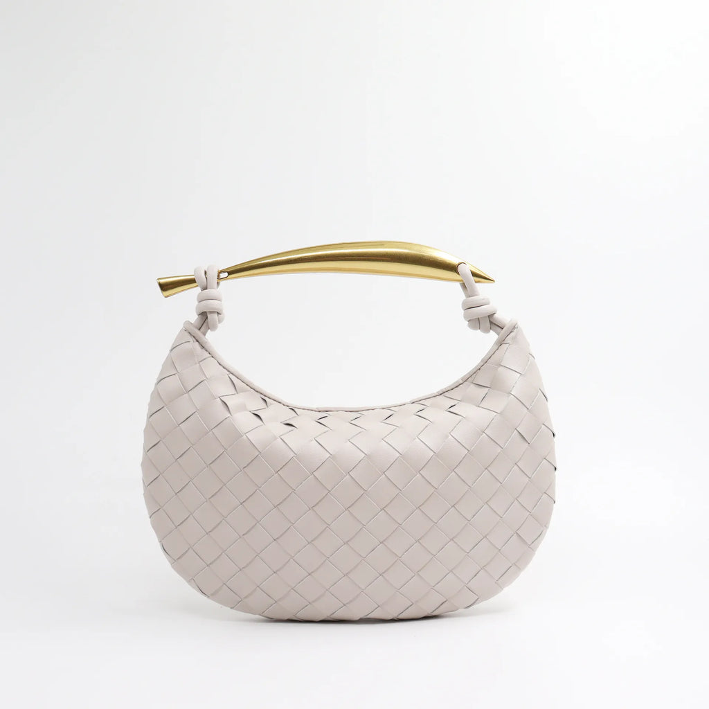 Elyra Woven Curve Handbag