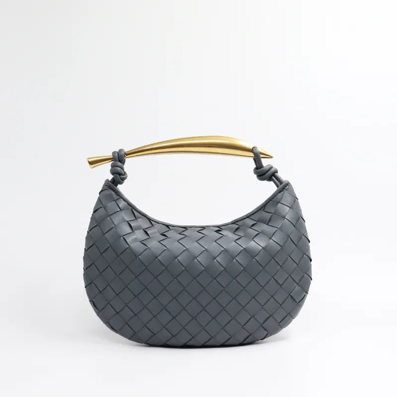 Elyra Woven Curve Handbag