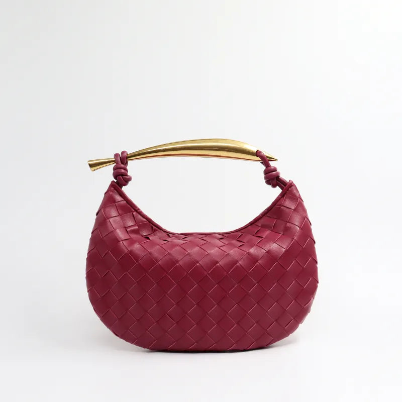 Elyra Woven Curve Handbag
