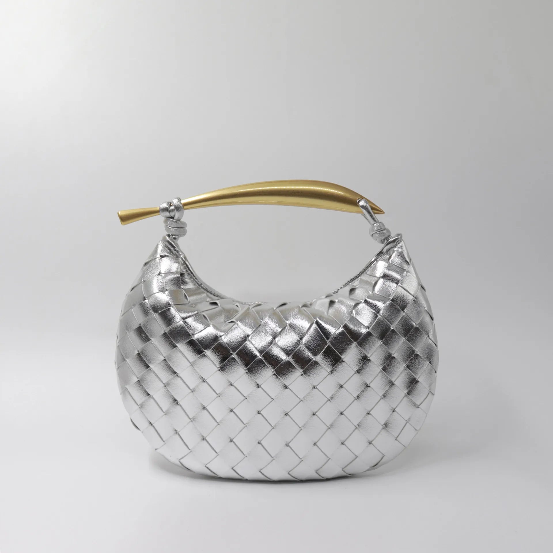 Elyra Woven Curve Handbag
