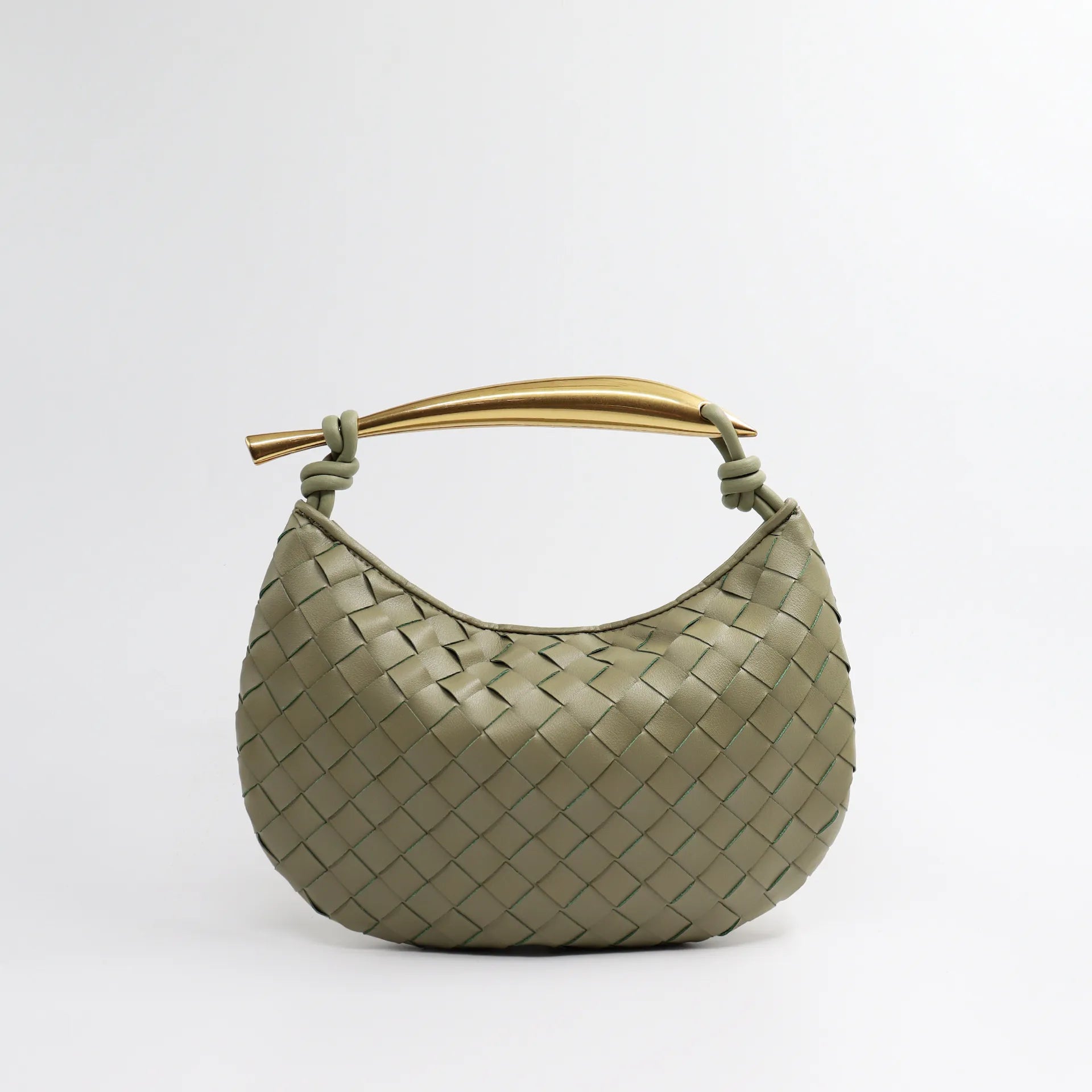 Elyra Woven Curve Handbag